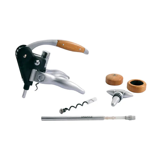 Weinset mit Korkenzieher und Zubehör