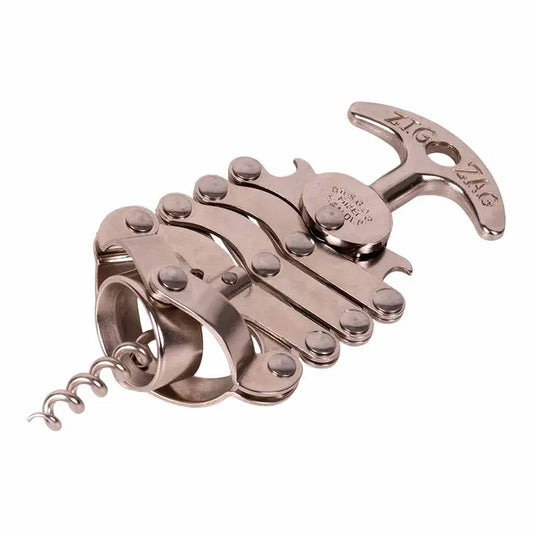 Zig-Zag Korkenzieher aus Edelstahl